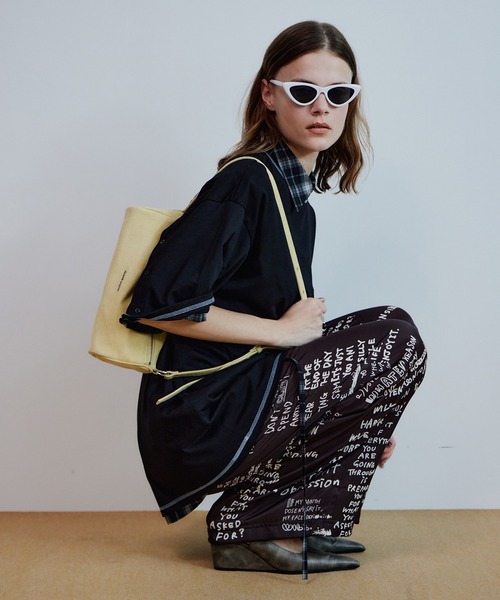 MAISON SPECIAL(メゾンスペシャル)の「【2026Summer PRE-ORDER】Handro Go Easy Pants/ハンドロゴイージーパンツ(その他パンツ・レディース・ブラック/ホワイト/レッド・36/38)」の4枚目の写真