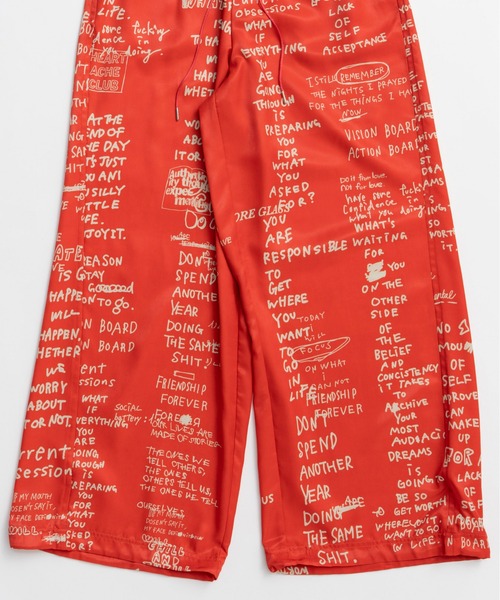 MAISON SPECIAL(メゾンスペシャル)の「【2026Summer PRE-ORDER】Handro Go Easy Pants/ハンドロゴイージーパンツ(その他パンツ・レディース・ブラック/ホワイト/レッド・36/38)」の8枚目の写真