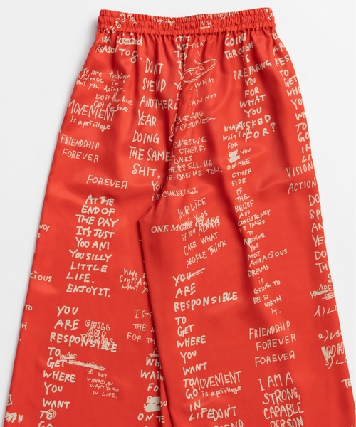 MAISON SPECIAL(メゾンスペシャル)の「【2026Summer PRE-ORDER】Handro Go Easy Pants/ハンドロゴイージーパンツ(その他パンツ・レディース・ブラック/ホワイト/レッド・36/38)」の12枚目の写真