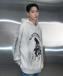 DIRTY WHITE PRINTING HOODIE (WHITE)