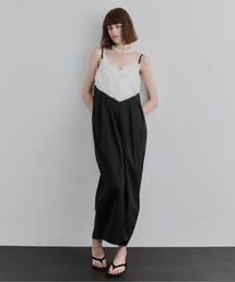 LA BELLE ETUDE（ラベルエチュード）の「モチーフレース×タックコクーンキャミワンピース（ワンピース）」
