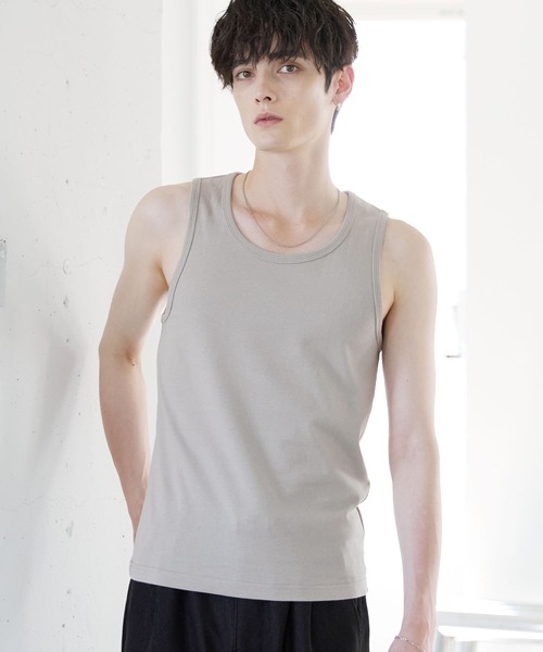 ASTRONOMY(アストロノミー)の「COTTON JERSEY SLIM-FIT TANK TOP(タンクトップ・メンズ・ホワイト/グレー/ブラック・XL/S/M/L)」の1枚目の写真