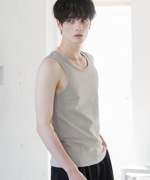 ASTRONOMY(アストロノミー)の「COTTON JERSEY SLIM-FIT TANK TOP(タンクトップ・メンズ・ホワイト/グレー/ブラック・XL/S/M/L)」の15枚目の写真