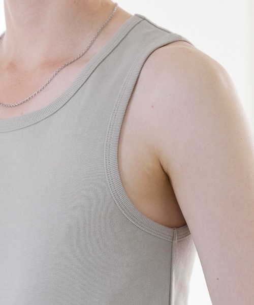 ASTRONOMY(アストロノミー)の「COTTON JERSEY SLIM-FIT TANK TOP(タンクトップ・メンズ・ホワイト/グレー/ブラック・XL/S/M/L)」の6枚目の写真