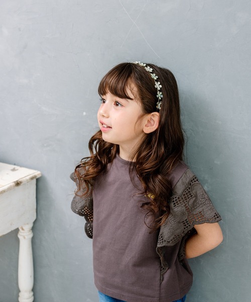 Rora(ローラ)の「カラハナ トップス(Tシャツ/カットソー・キッズ・チャコールグレー・110cm/120cm/150cm)」の13枚目の写真
