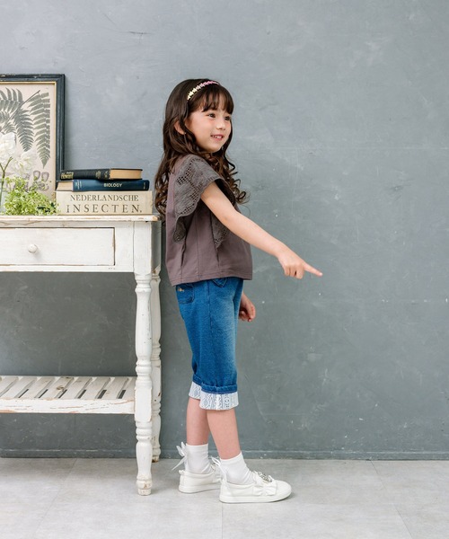 Rora(ローラ)の「カラハナ トップス(Tシャツ/カットソー・キッズ・チャコールグレー・110cm/120cm/150cm)」の19枚目の写真