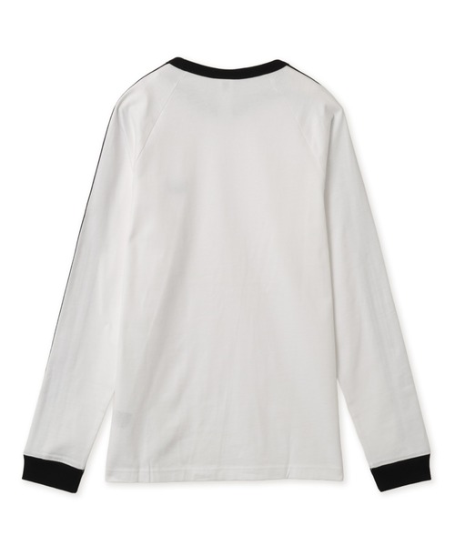 adidas(アディダス)の「adidas 3-STRIPES LONGSLEEVE TEE / アディダス 3ストライプス ロングスリーブ Tシャツ(Tシャツ/カットソー・メンズ・ホワイト・M/S/XXL/XL/L)」の8枚目の写真