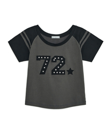 72 ホットフィックスレグランTシャツ(チャコール)