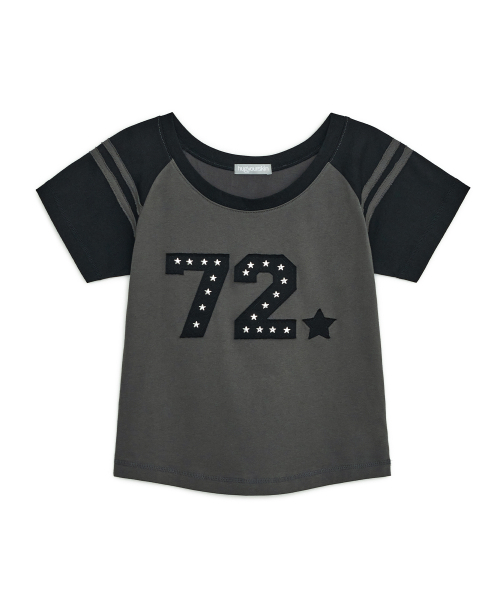 HUG YOUR SKIN(ハグユアスキン)の「72 ホットフィックスレグランTシャツ(チャコール)(Tシャツ/カットソー・レディース・その他・FREE)」の1枚目の写真