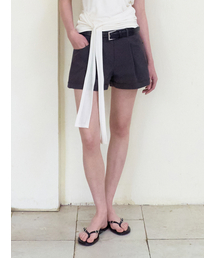 Turn Up Short Pants, Charcoal