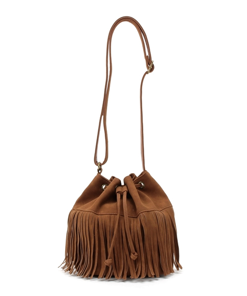 earth music&ecology（アースミュージックアンドエコロジー）の「【2016Spring】巾着ショルダーバッグ（ショルダーバッグ・レディース・ブルー/ベージュ/キャメル・FREE）」の2枚目の写真