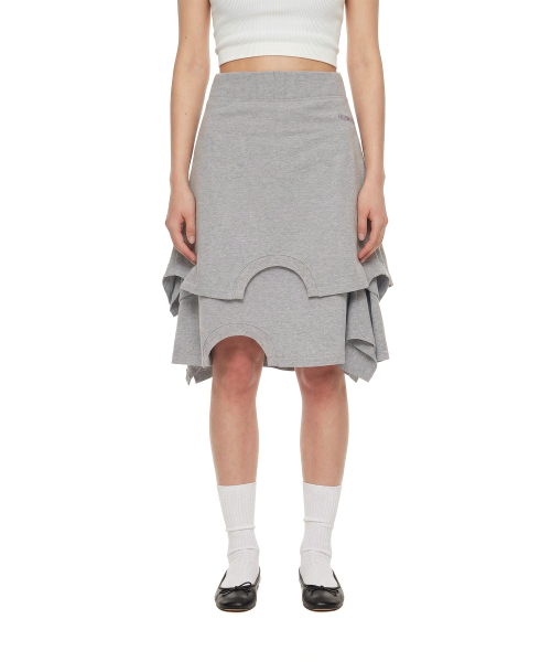 TRUNK PROJECT(トランクプロジェクト)の「Upside-Down Midi Skirt_Grey(スカート・レディース・グレー・SMALL)」の1枚目の写真