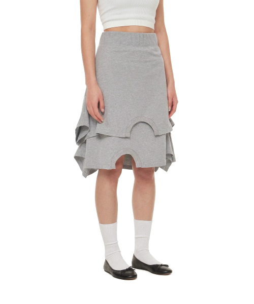 TRUNK PROJECT(トランクプロジェクト)の「Upside-Down Midi Skirt_Grey(スカート・レディース・グレー・SMALL)」の3枚目の写真