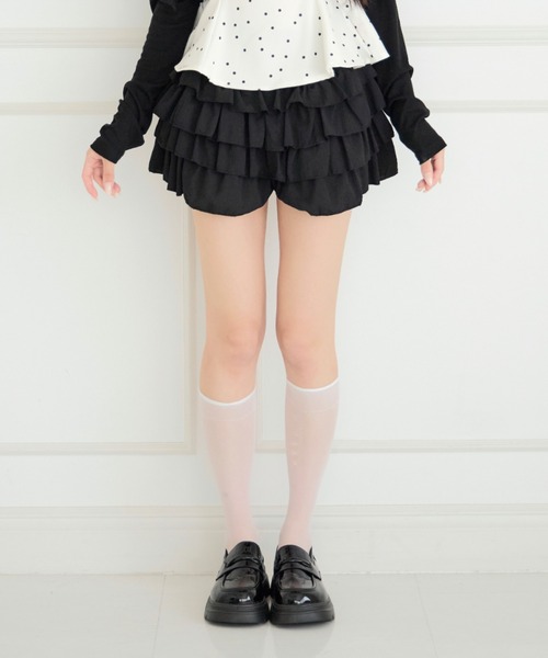 ALLuRing ChaRm（アリュリングチャーム）の「Angel Tiered Cake Skirt / エンジェルティアードケーキスカート（スカート・レディース・ブラック・FREE）」の2枚目の写真