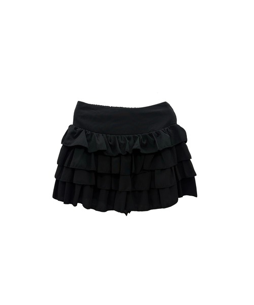 ALLuRing ChaRm(アリュリングチャーム)の「Angel Tiered Cake Skirt / エンジェルティアードケーキスカート(スカート・レディース・ブラック・FREE)」の8枚目の写真