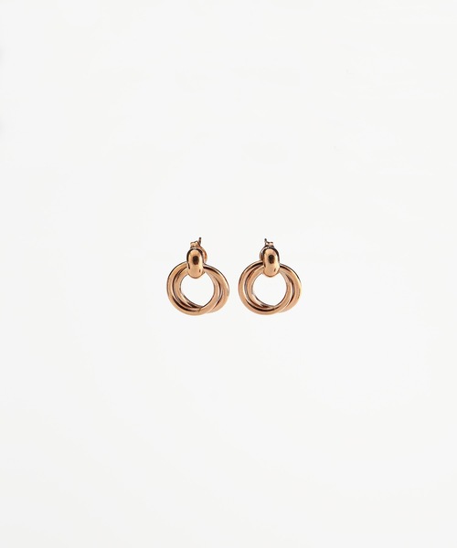 MIMILINE（ミミライン）の「サークルデザインピアス（ピアス（両耳用）・レディース・ピンクゴールド/ゴールド/シルバー・FREE）」の8枚目の写真