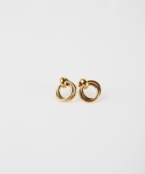 MIMILINE（ミミライン）の「サークルデザインピアス（ピアス（両耳用）・レディース・ピンクゴールド/ゴールド/シルバー・FREE）」の12枚目の写真