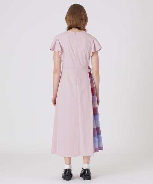 BLUE LABEL CRESTBRIDGE(ブルーレーベルクレストブリッジ)の「【一部店舗限定】ハイゲージポンチパーシャルチェックドレス(ワンピース・レディース・パープル/ダークネイビー・38/36)」の22枚目の写真