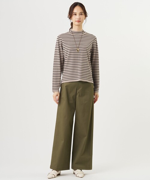 J.PRESS(ジェイプレス)の「20チノストレッチ ストレート パンツ(チノパンツ・レディース・ベージュ系/ネイビー系/カーキ系・T13/T15/T17)」の10枚目の写真