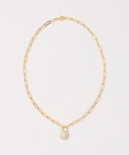 UNITED ARROWS(ユナイテッドアローズ)の「ラウンド ロック パヴェ チェーン ネックレス(ネックレス・レディース・シルバー/ゴールド・FREE)」の3枚目の写真