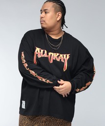 【WEB限定価格】Tシャツ 長袖 メンズ 大きいサイズ フロントプリント アームプリント クルーネック ロンT トップスカジュアル 春 夏