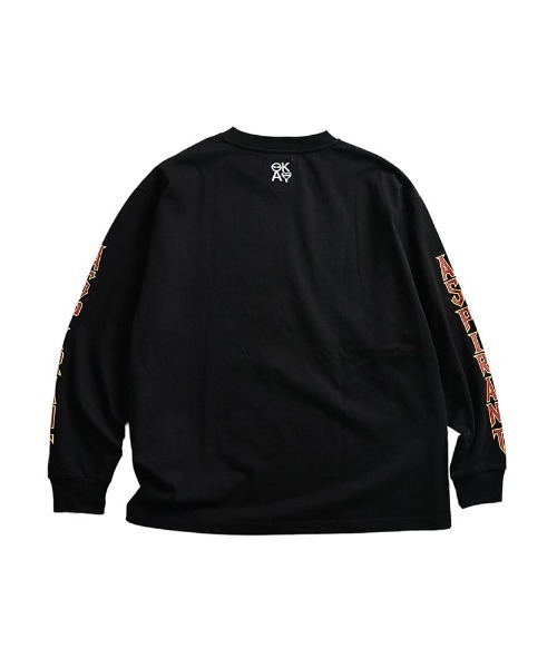 SAKAZEN(サカゼン)の「【WEB限定価格】Tシャツ 長袖 メンズ 大きいサイズ フロントプリント アームプリント クルーネック ロンT トップスカジュアル 春 夏(Tシャツ/カットソー・メンズ・レッド/ブラック・3XL/X(2L)/2XL)」の11枚目の写真