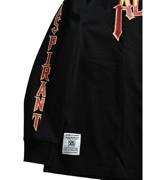 SAKAZEN(サカゼン)の「【WEB限定価格】Tシャツ 長袖 メンズ 大きいサイズ フロントプリント アームプリント クルーネック ロンT トップスカジュアル 春 夏(Tシャツ/カットソー・メンズ・レッド/ブラック・3XL/X(2L)/2XL)」の16枚目の写真