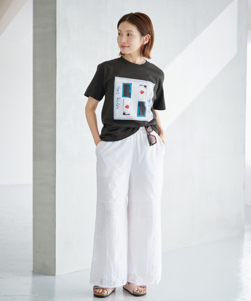 IENA(イエナ)の「THE CULTURE CODE/ザ カルチャーコード MATTIS Tシャツ(Tシャツ/カットソー・レディース・ホワイト/チャコールグレー/ライトグレー/グレー/ホワイト×ホワイト/ホワイト系その他・FREE)」の7枚目の写真