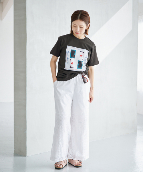 IENA(イエナ)の「THE CULTURE CODE/ザ カルチャーコード MATTIS Tシャツ(Tシャツ/カットソー・レディース・ホワイト/チャコールグレー/ライトグレー/グレー/ホワイト×ホワイト/ホワイト系その他・FREE)」の17枚目の写真