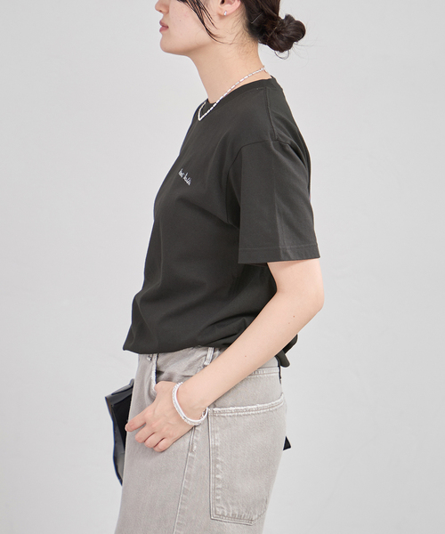 IENA(イエナ)の「THE CULTURE CODE/ザ カルチャーコード MATTIS Tシャツ(Tシャツ/カットソー・レディース・ホワイト/チャコールグレー/ライトグレー/グレー/ホワイト×ホワイト/ホワイト系その他・FREE)」の20枚目の写真