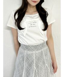 リボンディティールドッキングTシャツ