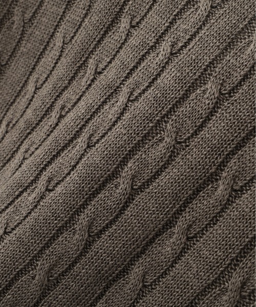 MARGARET HOWELL(マーガレットハウエル)の「CABLE KNIT LINEN(ニット/セーター・レディース・チャコール/マスタード・2)」の5枚目の写真