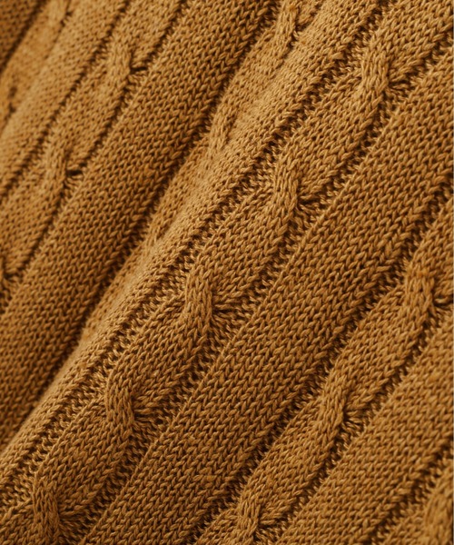 MARGARET HOWELL(マーガレットハウエル)の「CABLE KNIT LINEN(ニット/セーター・レディース・チャコール/マスタード・2)」の4枚目の写真