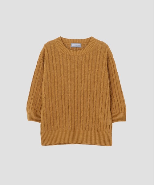 MARGARET HOWELL(マーガレットハウエル)の「CABLE KNIT LINEN(ニット/セーター・レディース・チャコール/マスタード・2)」の10枚目の写真