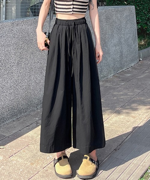 AMAJI(アマジ)の「天? ハイウエスト ガウチョパンツ(その他パンツ・レディース・イエロー/ホワイト/ベージュ/ブラック・SMALL/MEDIUM/LARGE/X-LARGE)」の3枚目の写真