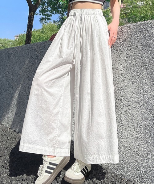 AMAJI(アマジ)の「天? ハイウエスト ガウチョパンツ(その他パンツ・レディース・イエロー/ホワイト/ベージュ/ブラック・SMALL/MEDIUM/LARGE/X-LARGE)」の5枚目の写真