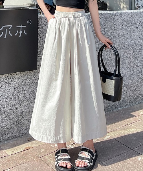 AMAJI(アマジ)の「天? ハイウエスト ガウチョパンツ(その他パンツ・レディース・イエロー/ホワイト/ベージュ/ブラック・SMALL/MEDIUM/LARGE/X-LARGE)」の7枚目の写真