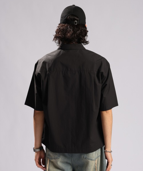 RAGEBLUE（レイジブルー）の「CIRCLE LOGO COMPACT SHIRTS/ワンポイントロゴコンパクトシャツ（シャツ/ブラウス・メンズ・ダークグレー/ブラック・LARGE/MEDIUM）」の15枚目の写真