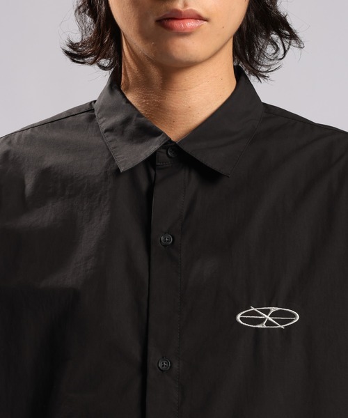 RAGEBLUE（レイジブルー）の「CIRCLE LOGO COMPACT SHIRTS/ワンポイントロゴコンパクトシャツ（シャツ/ブラウス・メンズ・ダークグレー/ブラック・LARGE/MEDIUM）」の17枚目の写真