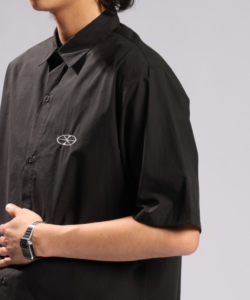 RAGEBLUE（レイジブルー）の「CIRCLE LOGO COMPACT SHIRTS/ワンポイントロゴコンパクトシャツ（シャツ/ブラウス・メンズ・ダークグレー/ブラック・LARGE/MEDIUM）」の18枚目の写真