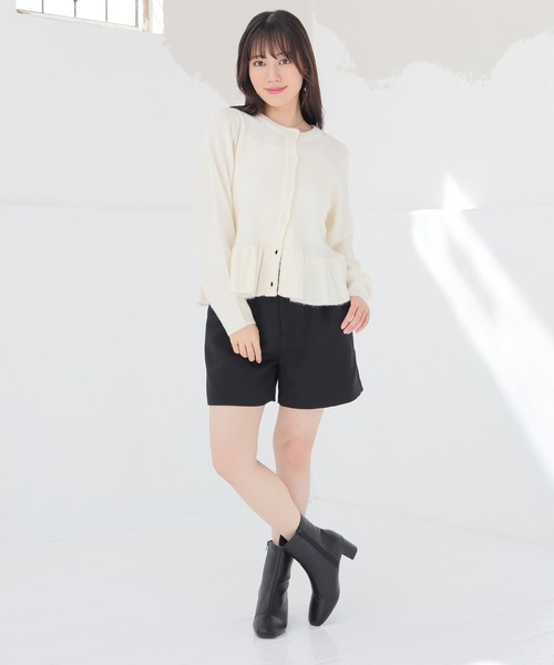 Honeys(ハニーズ)の「ベルト付ショートパンツ(その他パンツ・レディース・ホワイト系その他2/ブラウン系その他2/ブラック/ヘザーチャコール・M/LL/L/SS/S)」の12枚目の写真