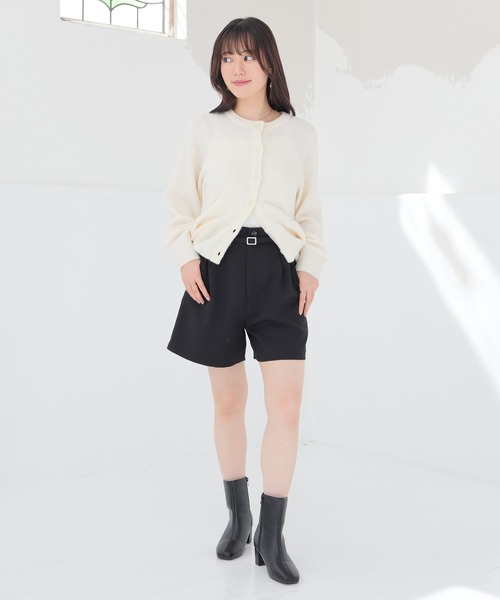 Honeys(ハニーズ)の「ベルト付ショートパンツ(その他パンツ・レディース・ホワイト系その他2/ブラウン系その他2/ブラック/ヘザーチャコール・M/LL/L/SS/S)」の13枚目の写真