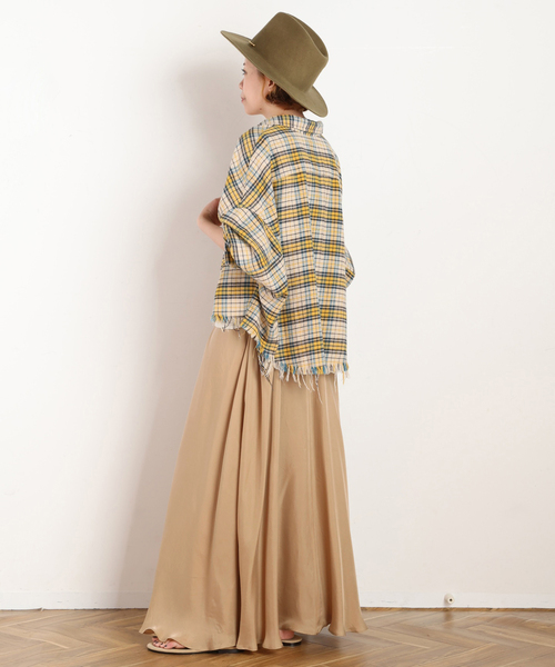 R13（アールサーティーン）の「【R13/アールサーティーン】CROPPED WORK Shirt（シャツ/ブラウス・レディース・イエロー・FREE）」の5枚目の写真