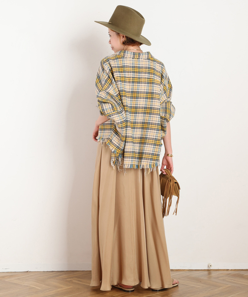 R13（アールサーティーン）の「【R13/アールサーティーン】CROPPED WORK Shirt（シャツ/ブラウス・レディース・イエロー・FREE）」の6枚目の写真