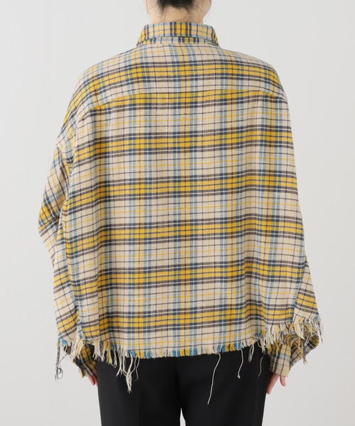R13（アールサーティーン）の「【R13/アールサーティーン】CROPPED WORK Shirt（シャツ/ブラウス・レディース・イエロー・FREE）」の9枚目の写真