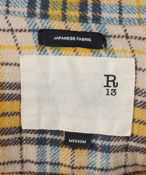 R13（アールサーティーン）の「【R13/アールサーティーン】CROPPED WORK Shirt（シャツ/ブラウス・レディース・イエロー・FREE）」の13枚目の写真