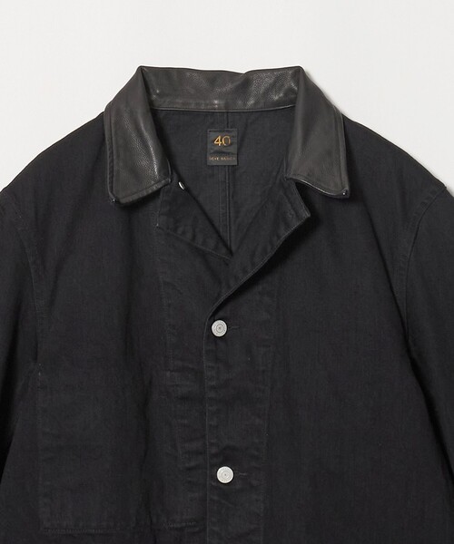 SCYE BASICS(サイベーシックス)の「<SCYE BASICS>ブラックデニム チョアジャケット(カバーオール・メンズ・ダークグレー・38/40/36)」の3枚目の写真