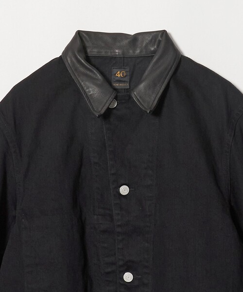 SCYE BASICS(サイベーシックス)の「<SCYE BASICS>ブラックデニム チョアジャケット(カバーオール・メンズ・ダークグレー・38/40/36)」の4枚目の写真