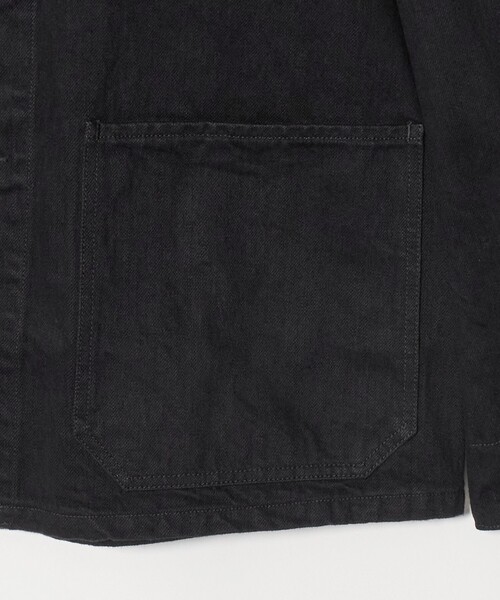 SCYE BASICS(サイベーシックス)の「<SCYE BASICS>ブラックデニム チョアジャケット(カバーオール・メンズ・ダークグレー・38/40/36)」の7枚目の写真