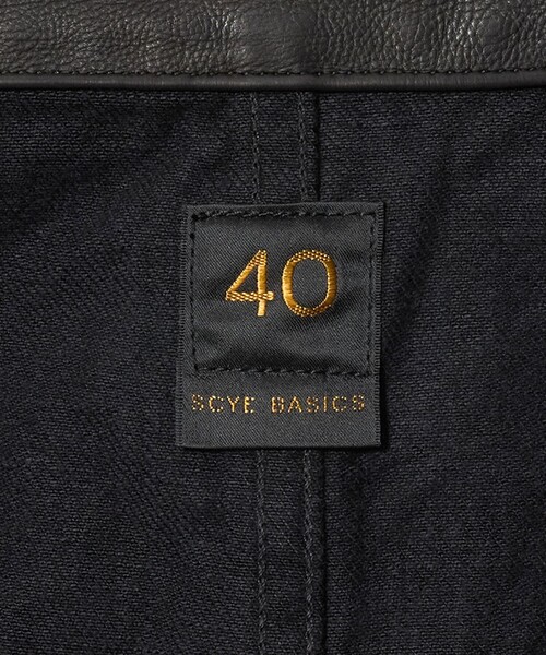 SCYE BASICS(サイベーシックス)の「<SCYE BASICS>ブラックデニム チョアジャケット(カバーオール・メンズ・ダークグレー・38/40/36)」の11枚目の写真
